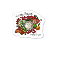 Louisiana Mondays Mean Red Beans And Rice Girl Sticker | Artistshot