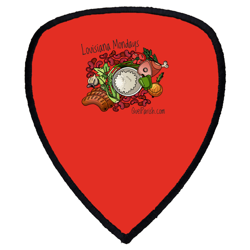 Louisiana Mondays Mean Red Beans And Rice Girl Shield S Patch | Artistshot