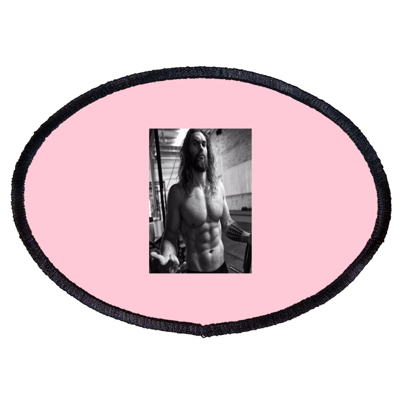 Jason Momoa Shirtless Oval Patch | Artistshot