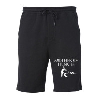 Mother Of Huskies (white) Fleece Short | Artistshot