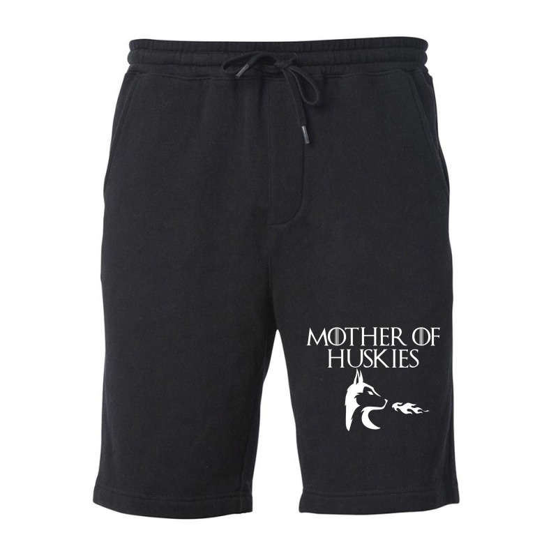 Mother Of Huskies (white) Fleece Short by venessstaatsb | Artistshot