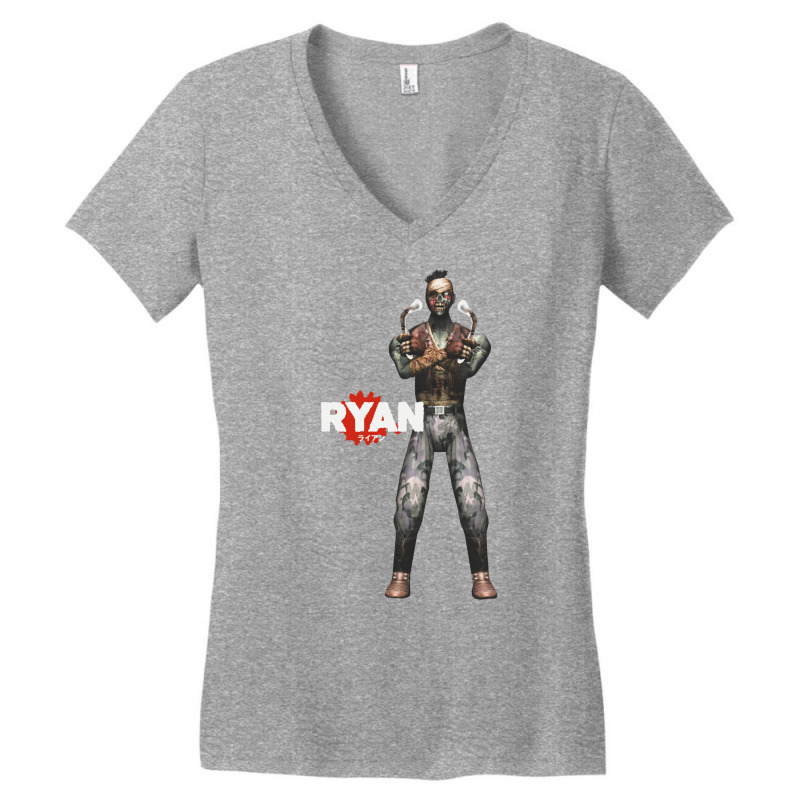 Ryan From The House The Dead Women's V-Neck T-Shirt by habiflehenyd | Artistshot