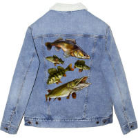 Predators Fish Hippie Unisex Sherpa-lined Denim Jacket | Artistshot