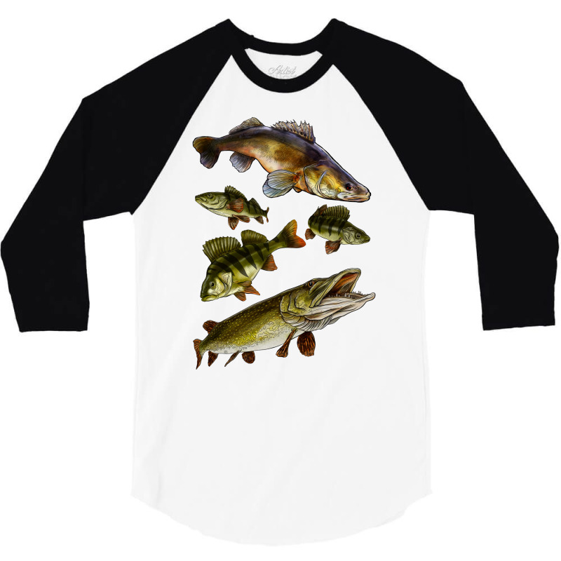 Predators Fish Hippie 3/4 Sleeve Shirt by racidaniritx | Artistshot