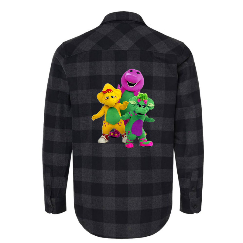 New 755 Barney And Friends Cute Flannel Shirt | Artistshot