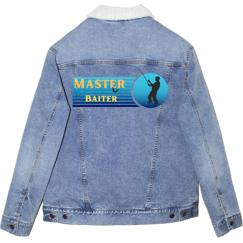 Fishing Baiter Aesthetic Unisex Sherpa-lined Denim Jacket | Artistshot