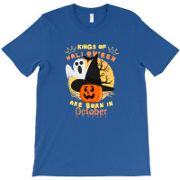 Kings Of Halloween Are Born In October T-shirt | Artistshot