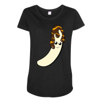 Pb Banana Chocolate Humor Maternity Scoop Neck T-shirt | Artistshot