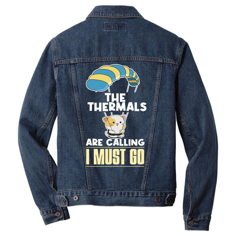 Paragliding Design For A Thermal Pilot Boy Men Denim Jacket by racajrrocoa | Artistshot