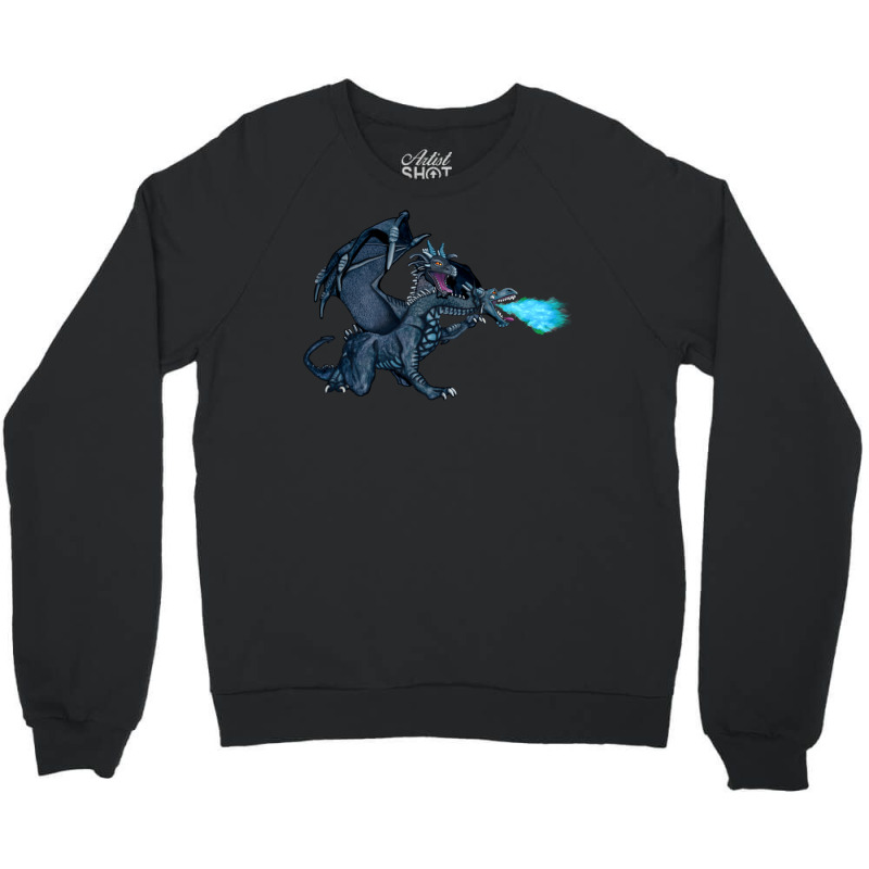 Two Headed Ice Dragon Crewneck Sweatshirt | Artistshot