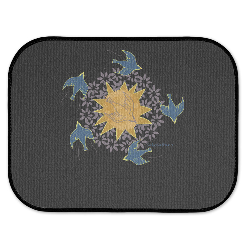 Fly Free Yellow Rear Car Mat | Artistshot