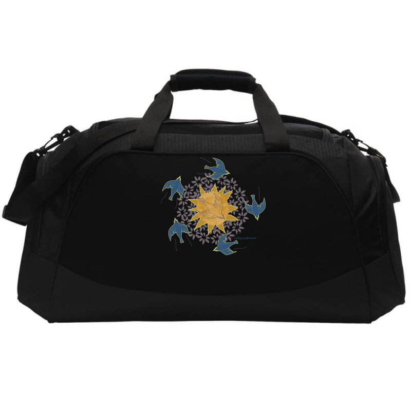 Fly Free Yellow Active Duffel | Artistshot