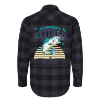 Fisher Ofishally Retired Retirement Fishing Boy Flannel Shirt | Artistshot