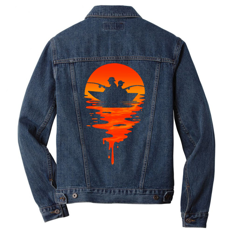 Fishing Boy Men Denim Jacket by zydravidic2 | Artistshot