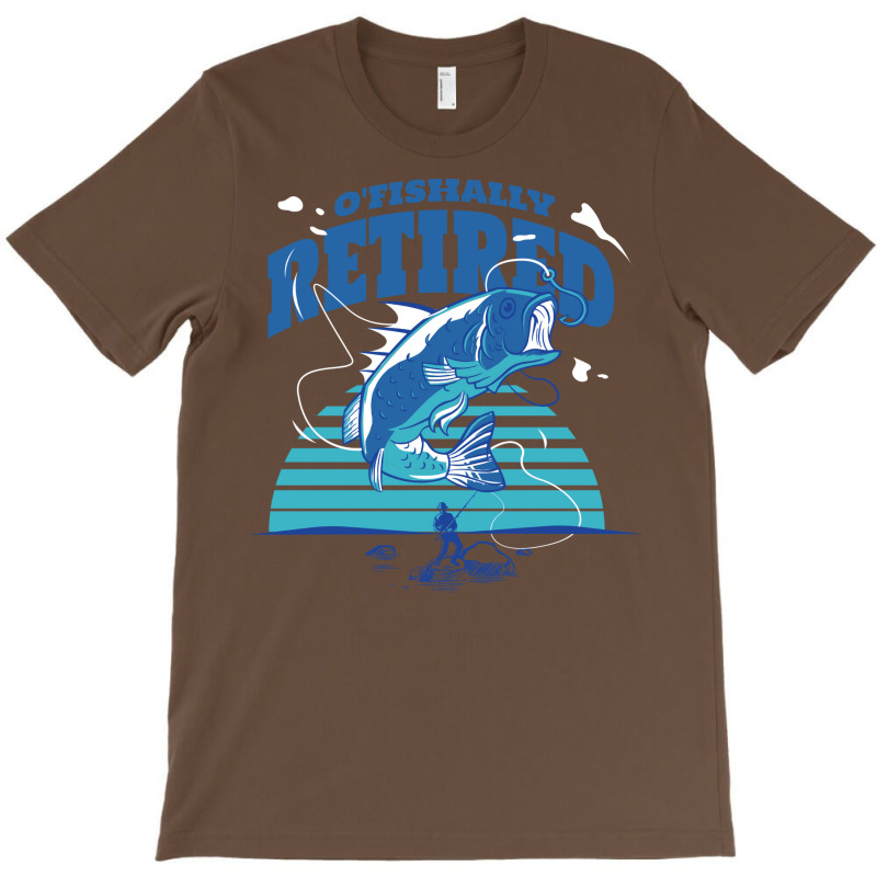 Fisher Ofishally Retired Retirement Fishing Vintag T-shirt | Artistshot