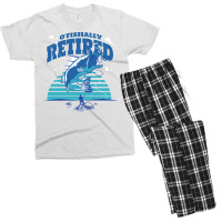 Fisher Ofishally Retired Retirement Fishing Vintag Men's T-shirt Pajama Set | Artistshot