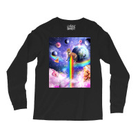 Space Fox Humor Long Sleeve Shirts | Artistshot