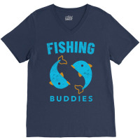 Fishing Buddies 70s V-neck Tee | Artistshot