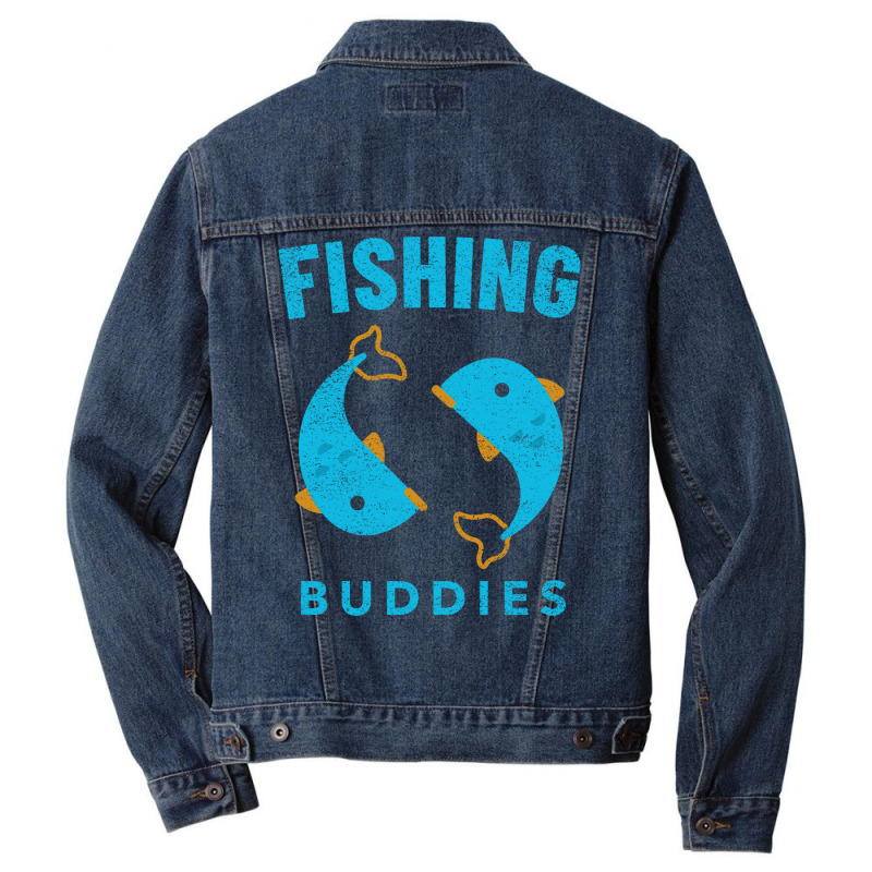 Fishing Buddies 70s Men Denim Jacket by zydravidic2 | Artistshot