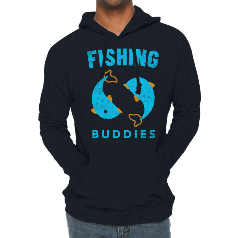 Fishing Buddies 70s Lightweight Hoodie by zydravidic2 | Artistshot