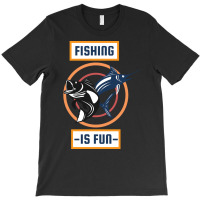 Fishing Is Fun Retro T-shirt | Artistshot