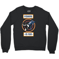 Fishing Is Fun Retro Crewneck Sweatshirt | Artistshot