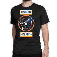 Fishing Is Fun Retro Classic T-shirt | Artistshot