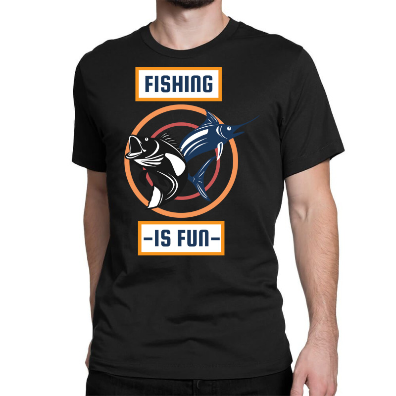 Fishing Is Fun Retro Classic T-shirt by zydravidic2 | Artistshot