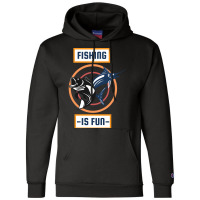 Fishing Is Fun Retro Champion Hoodie | Artistshot