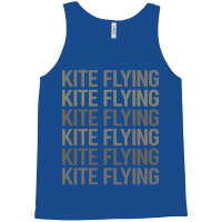 Gray Text Art Kite Flying Trending Tank Top | Artistshot