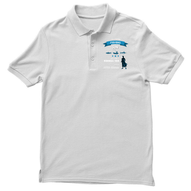 Im A Super And Awesome Fishing Son Cute Men's Polo Shirt by zydravidic2 | Artistshot