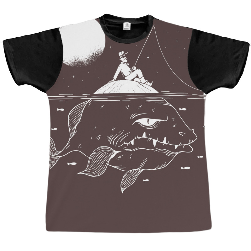 Lurking Fish Vintage Graphic T-shirt by zydravidic2 | Artistshot