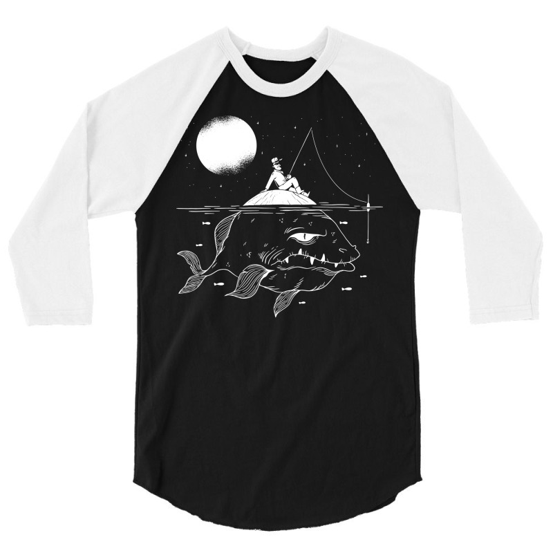 Lurking Fish Vintage 3/4 Sleeve Shirt by zydravidic2 | Artistshot