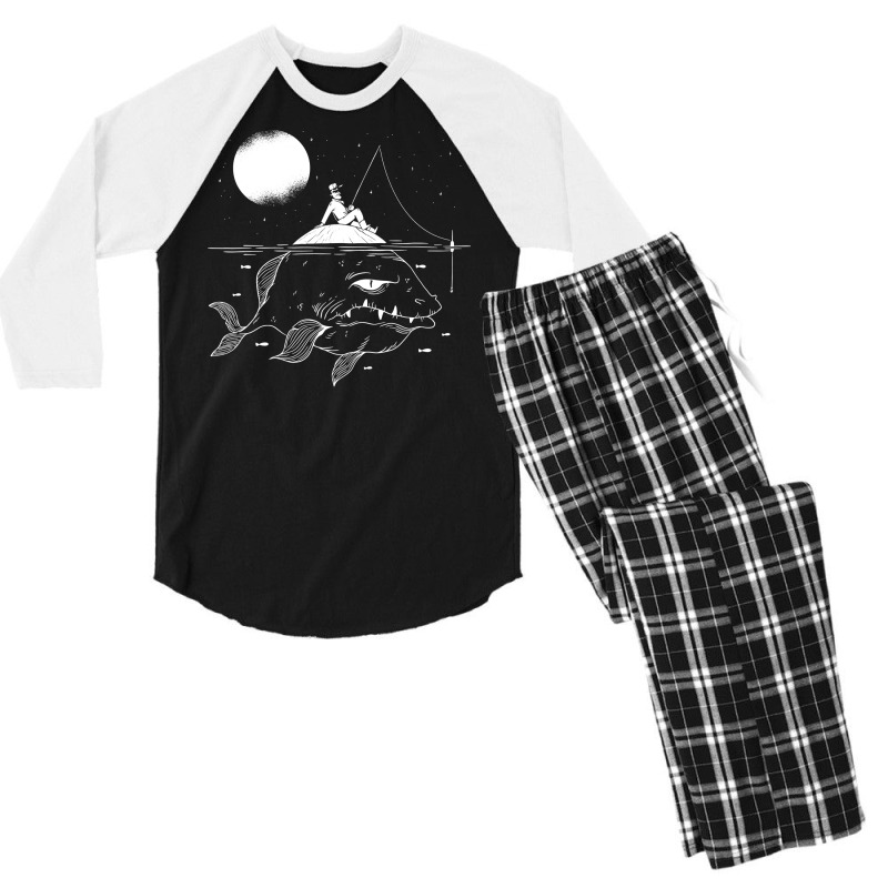 Lurking Fish Vintage Men's 3/4 Sleeve Pajama Set by zydravidic2 | Artistshot