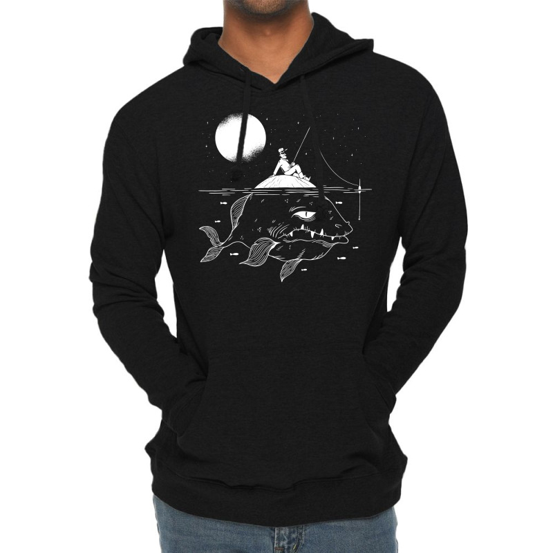 Lurking Fish Vintage Lightweight Hoodie by zydravidic2 | Artistshot