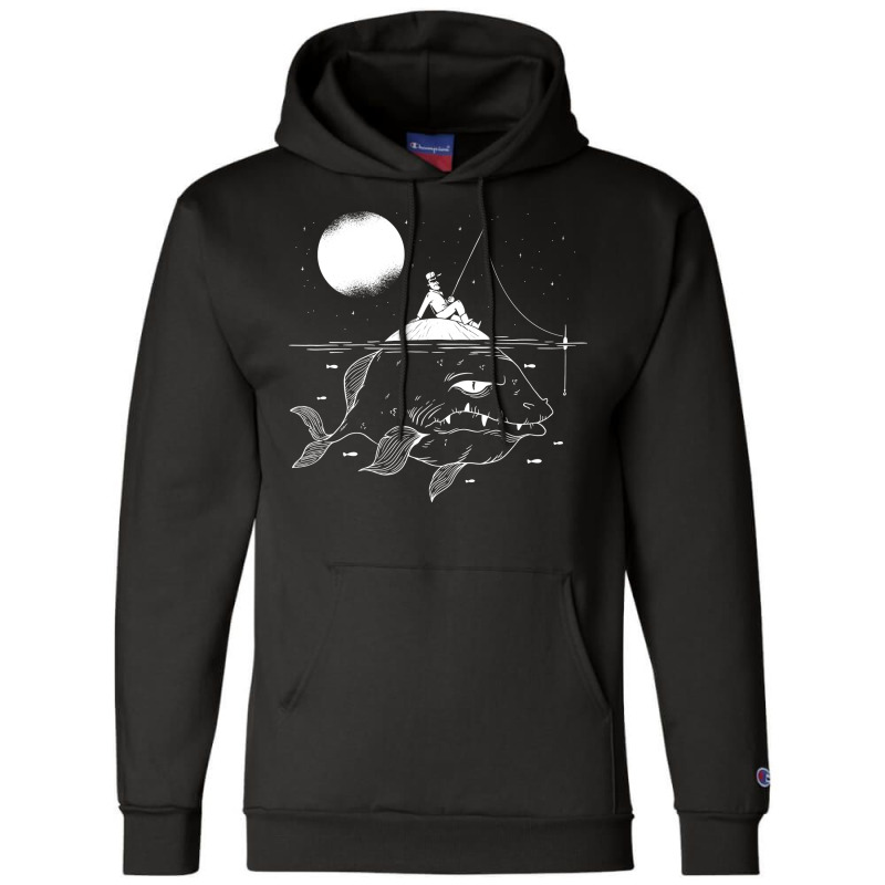 Lurking Fish Vintage Champion Hoodie by zydravidic2 | Artistshot