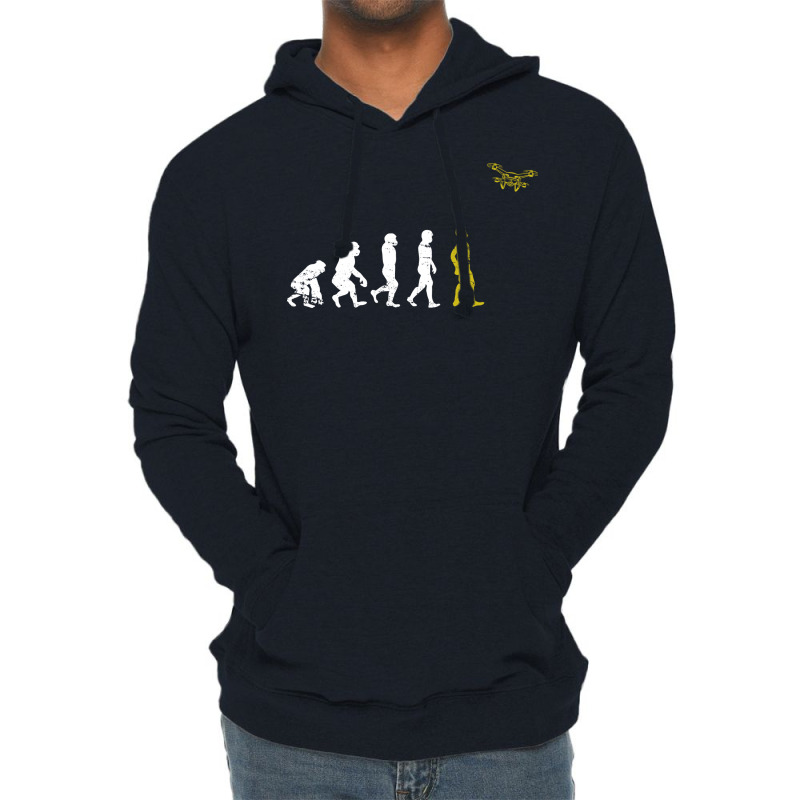 Quadcopter Evolution Drone Yellow Lightweight Hoodie | Artistshot