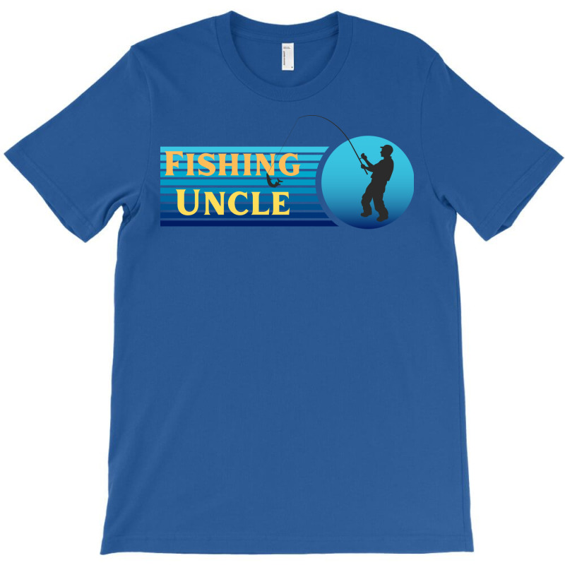 Fishing Uncle Blue T-Shirt by omakatetterl | Artistshot