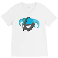 Skyrim Dragonborn Helmet V-neck Tee | Artistshot