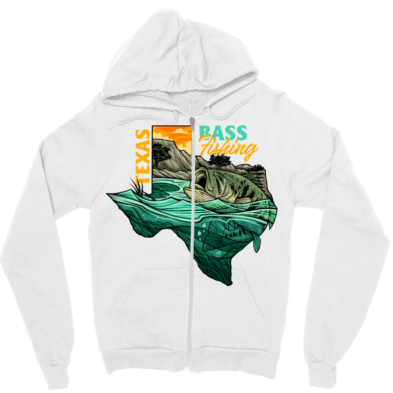 Texas Bass Fishing Humor Zipper Hoodie | Artistshot