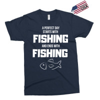 Perfect Day Starts With Fishing Gift Love Exclusive T-shirt | Artistshot