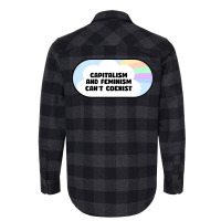 Capitalism And Feminism Cant Coexist Hipster Flannel Shirt | Artistshot