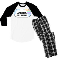 Capitalism And Feminism Cant Coexist Hipster Men's 3/4 Sleeve Pajama Set | Artistshot