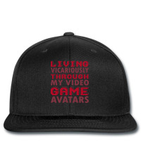 Living Vicariously Funny Gaming Tumblr (1) Printed Hat | Artistshot