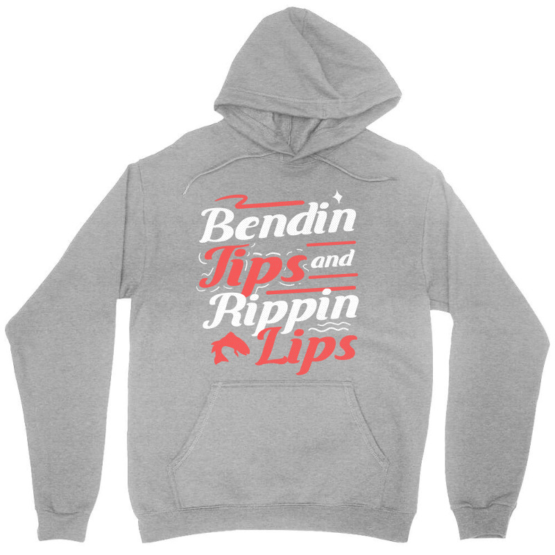 Fisherman Bendin Tips Rippin Lips Fly Fishing Gift Unisex Hoodie | Artistshot