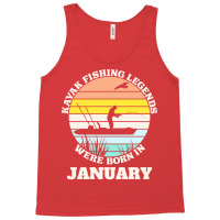 Kayak Fishing Legends Were Born January Cool Tank Top | Artistshot