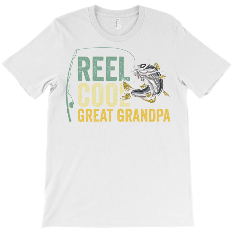 Reel Cool Great Grandpa Fisherman Fishing Stars T-shirt | Artistshot