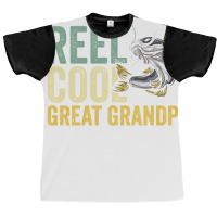 Reel Cool Great Grandpa Fisherman Fishing Stars Graphic T-shirt | Artistshot