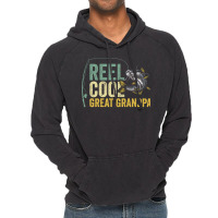 Reel Cool Great Grandpa Fisherman Fishing Stars Vintage Hoodie | Artistshot