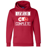 Level 9 Complete 9th Birthday Year Old Gamer Gift Champion Hoodie | Artistshot